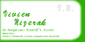 vivien mizerak business card